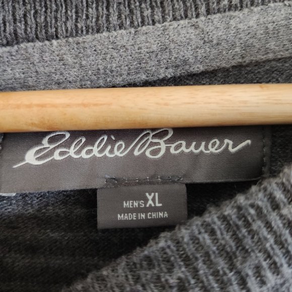 Eddie Bauer Striped Crew Pullover Sweater Wool XL - Picture 6 of 7